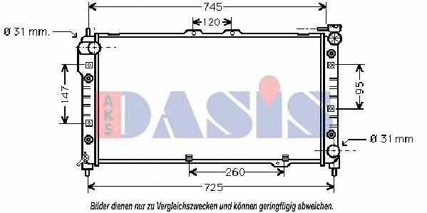 Dasis 110230N Kühler motorkühlung 110230N: Kaufen Sie zu einem guten Preis in Polen bei 2407.PL!