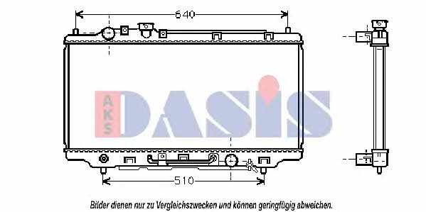Dasis 110280N Radiator, engine cooling 110280N: Buy near me in Poland at 2407.PL - Good price!