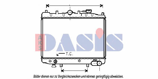 Dasis 110980N Радиатор охлаждения двигателя 110980N: Отличная цена - Купить в Польше на 2407.PL!
