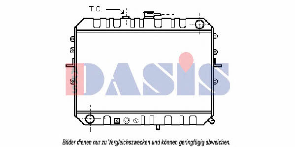 Dasis 111140N Radiator, engine cooling 111140N: Buy near me at 2407.PL in Poland at an Affordable price!