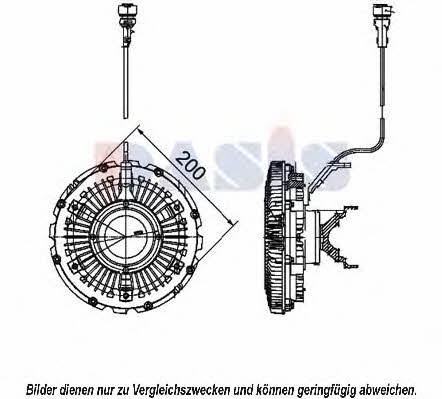 Dasis 398049N Viscous coupling assembly 398049N: Buy near me in Poland at 2407.PL - Good price!