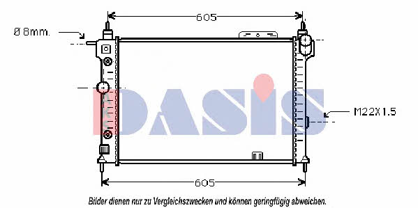 Dasis 151460N Radiator, engine cooling 151460N: Buy near me in Poland at 2407.PL - Good price!