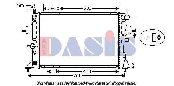Dasis 151860N Радиатор охлаждения двигателя 151860N: Отличная цена - Купить в Польше на 2407.PL!