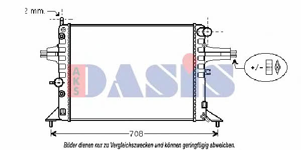 Dasis 151980N Радиатор охлаждения двигателя 151980N: Отличная цена - Купить в Польше на 2407.PL!