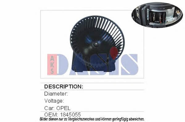 Dasis 158090N Fan assy - heater motor 158090N: Buy near me in Poland at 2407.PL - Good price!