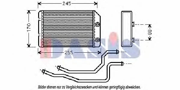 Dasis 159001N Heat exchanger, interior heating 159001N: Buy near me in Poland at 2407.PL - Good price!