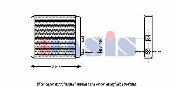 Dasis 159002N Heat exchanger, interior heating 159002N: Buy near me in Poland at 2407.PL - Good price!