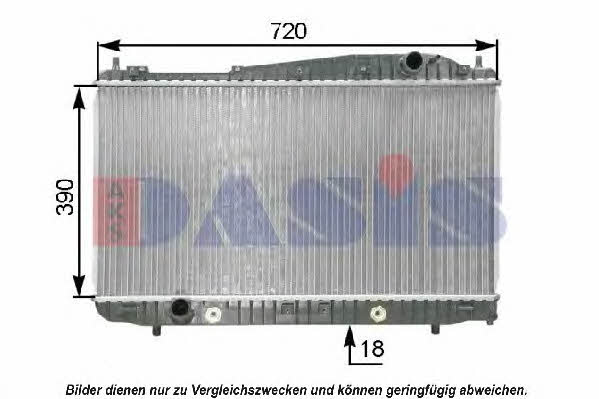 Dasis 520084N Radiator, engine cooling 520084N: Buy near me at 2407.PL in Poland at an Affordable price!