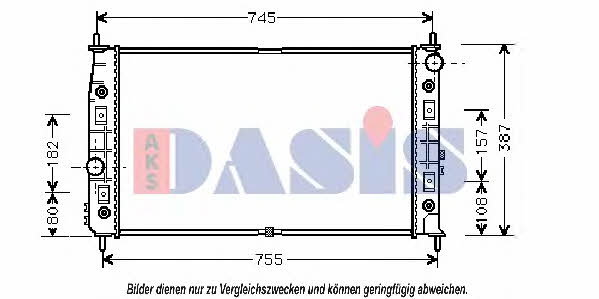 Dasis 520350N Radiator, engine cooling 520350N: Buy near me in Poland at 2407.PL - Good price!