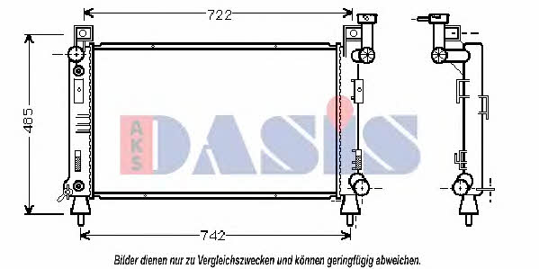 Dasis 520520N Radiator, engine cooling 520520N: Buy near me in Poland at 2407.PL - Good price!
