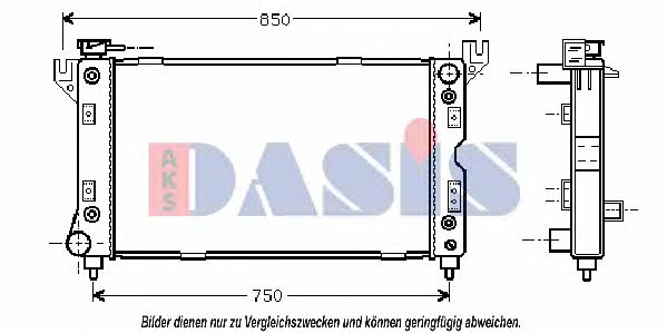 Dasis 520590N Radiator, engine cooling 520590N: Buy near me in Poland at 2407.PL - Good price!