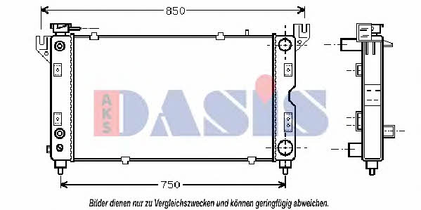 Dasis 520660N Radiator, engine cooling 520660N: Buy near me in Poland at 2407.PL - Good price!