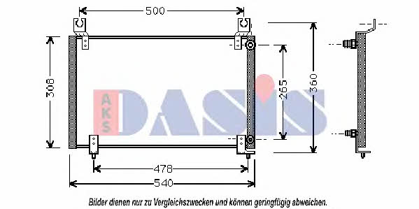 Dasis 112300N Радиатор кондиционера (Конденсатор) 112300N: Отличная цена - Купить в Польше на 2407.PL!
