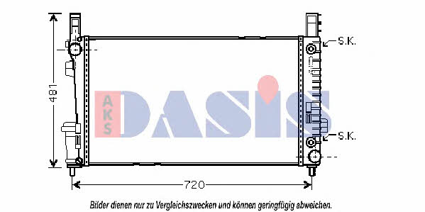 Dasis 120074N Kühler motorkühlung 120074N: Kaufen Sie zu einem guten Preis in Polen bei 2407.PL!