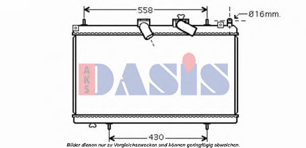Dasis 160109N Radiator, engine cooling 160109N: Buy near me at 2407.PL in Poland at an Affordable price!
