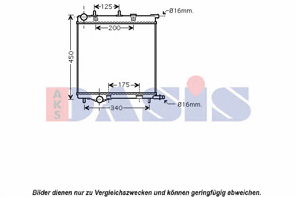 Dasis 160112N Kühler motorkühlung 160112N: Kaufen Sie zu einem guten Preis in Polen bei 2407.PL!