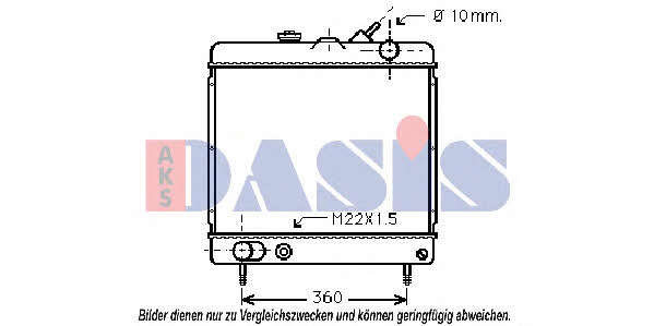 Dasis 161080N Radiator, engine cooling 161080N: Buy near me in Poland at 2407.PL - Good price!