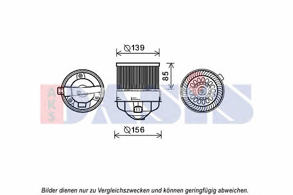 Dasis 168055N Fan assy - heater motor 168055N: Buy near me in Poland at 2407.PL - Good price!
