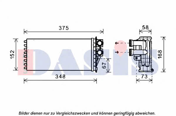 Dasis 169018N Heat exchanger, interior heating 169018N: Buy near me in Poland at 2407.PL - Good price!