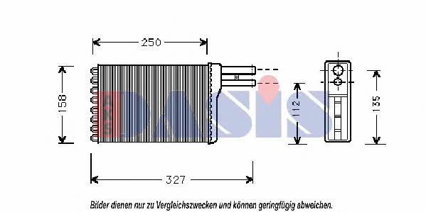 Dasis 529014N Heat exchanger, interior heating 529014N: Buy near me in Poland at 2407.PL - Good price!