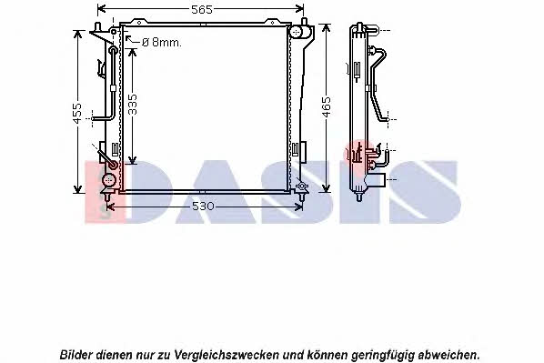 Dasis 560034N Kühler motorkühlung 560034N: Kaufen Sie zu einem guten Preis in Polen bei 2407.PL!