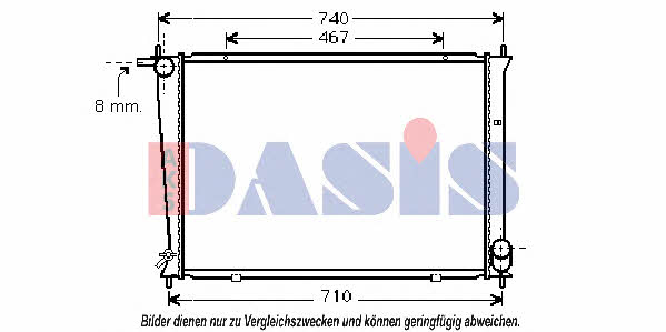 Dasis 560038N Радіатор охолодження двигуна 560038N: Приваблива ціна - Купити у Польщі на 2407.PL!