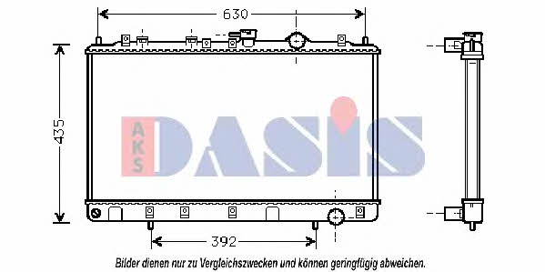 Dasis 560380N Радіатор охолодження двигуна 560380N: Приваблива ціна - Купити у Польщі на 2407.PL!