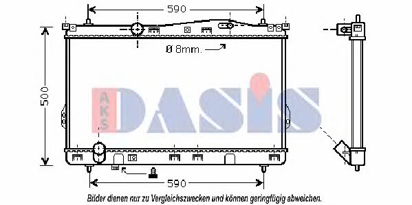 Dasis 560400N Радіатор охолодження двигуна 560400N: Приваблива ціна - Купити у Польщі на 2407.PL!