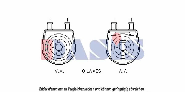 Dasis 566006N Oil cooler 566006N: Buy near me in Poland at 2407.PL - Good price!