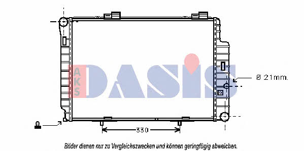 Dasis 121970N Радиатор охлаждения двигателя 121970N: Отличная цена - Купить в Польше на 2407.PL!