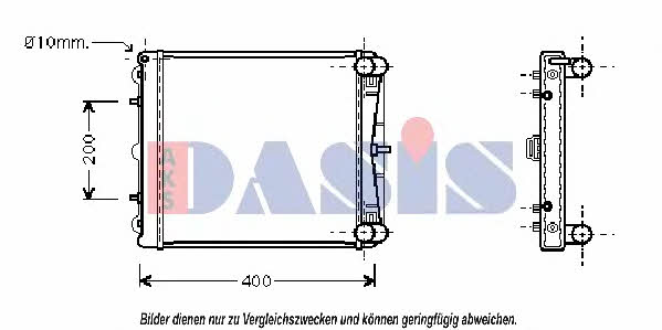 Dasis 170180N Radiator, engine cooling 170180N: Buy near me in Poland at 2407.PL - Good price!