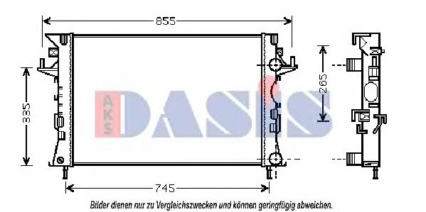 Dasis 180003N Radiator, engine cooling 180003N: Buy near me in Poland at 2407.PL - Good price!
