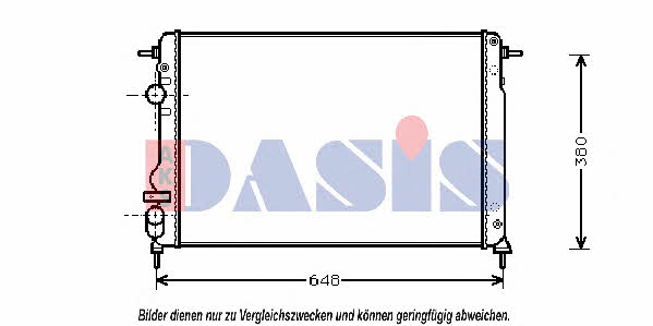 Dasis 180005N Radiator, engine cooling 180005N: Buy near me in Poland at 2407.PL - Good price!