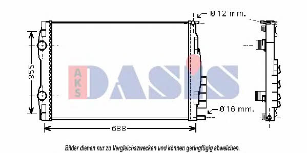 Dasis 180047N Радиатор охлаждения двигателя 180047N: Отличная цена - Купить в Польше на 2407.PL!