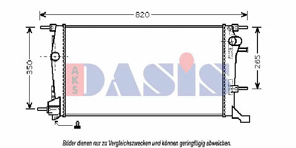 Dasis 180065N Radiator, engine cooling 180065N: Buy near me in Poland at 2407.PL - Good price!