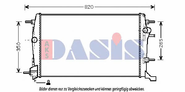 Dasis 180067N Radiator, engine cooling 180067N: Buy near me in Poland at 2407.PL - Good price!