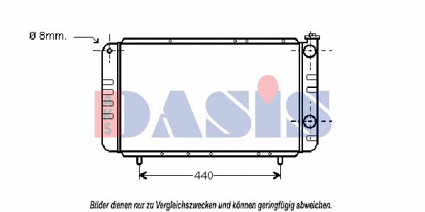 Dasis 180480N Радиатор охлаждения двигателя 180480N: Отличная цена - Купить в Польше на 2407.PL!
