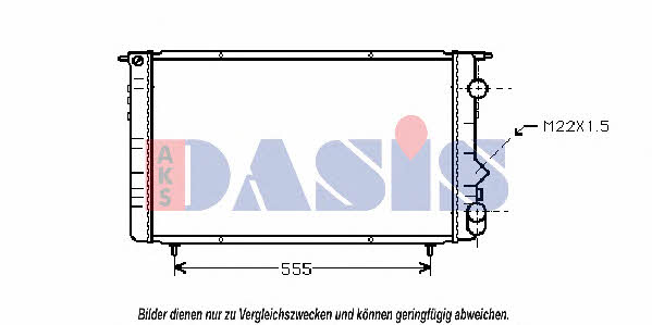 Dasis 180850N Radiator, engine cooling 180850N: Buy near me at 2407.PL in Poland at an Affordable price!