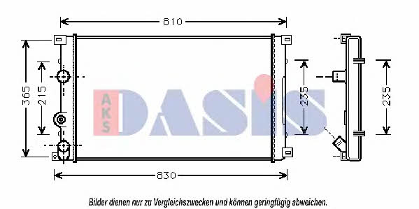 Dasis 181750N Radiator, engine cooling 181750N: Buy near me at 2407.PL in Poland at an Affordable price!