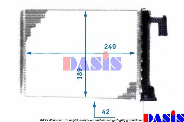 Dasis 189090N Heat exchanger, interior heating 189090N: Buy near me in Poland at 2407.PL - Good price!