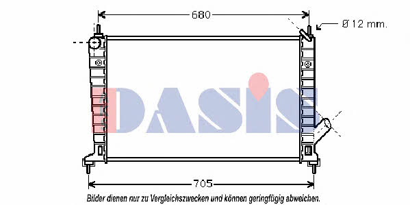 Dasis 190002N Радиатор охлаждения двигателя 190002N: Отличная цена - Купить в Польше на 2407.PL!