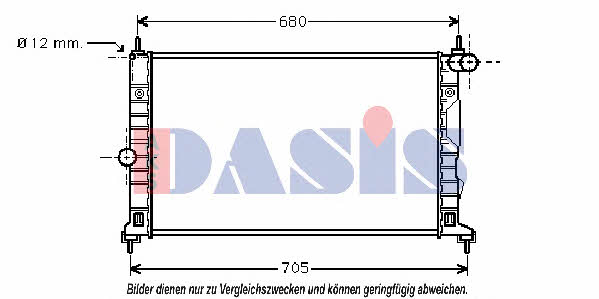 Dasis 190007N Радиатор охлаждения двигателя 190007N: Отличная цена - Купить в Польше на 2407.PL!