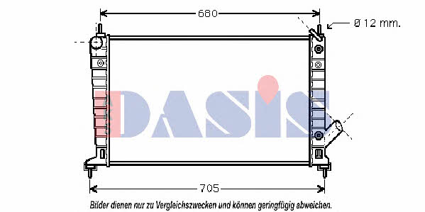 Dasis 190300N Радиатор охлаждения двигателя 190300N: Отличная цена - Купить в Польше на 2407.PL!