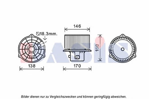 Dasis 568045N Fan assy - heater motor 568045N: Buy near me at 2407.PL in Poland at an Affordable price!