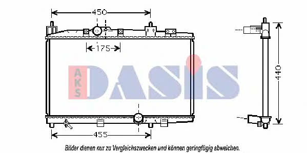 Dasis 210114N Radiator, engine cooling 210114N: Buy near me in Poland at 2407.PL - Good price!