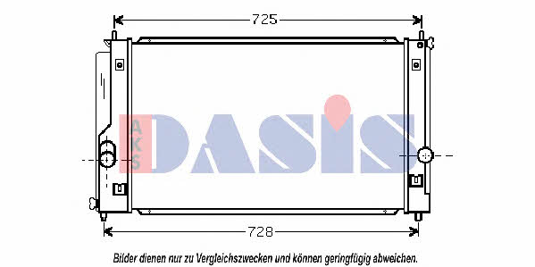 Dasis 210124N Radiator, engine cooling 210124N: Buy near me in Poland at 2407.PL - Good price!