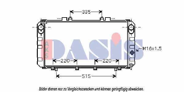 Dasis 210181N Radiator, engine cooling 210181N: Buy near me in Poland at 2407.PL - Good price!