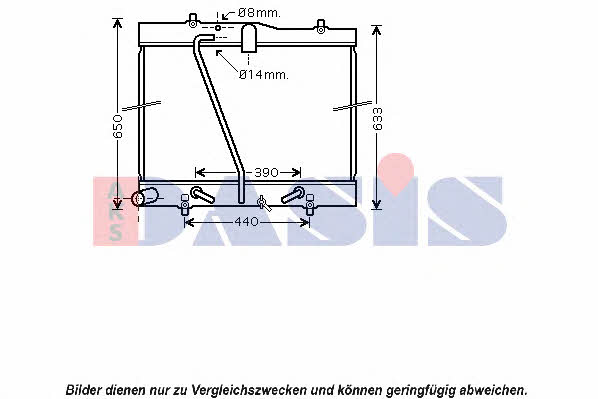 Dasis 210191N Kühler motorkühlung 210191N: Kaufen Sie zu einem guten Preis in Polen bei 2407.PL!