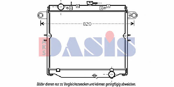 Dasis 210216N Радиатор охлаждения двигателя 210216N: Отличная цена - Купить в Польше на 2407.PL!