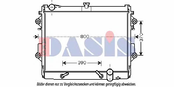 Dasis 210222N Radiator, engine cooling 210222N: Buy near me at 2407.PL in Poland at an Affordable price!